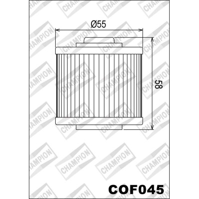 COF045 фильтр масляный МОТО (зам.X302)