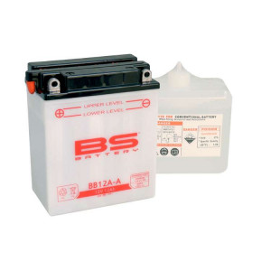 BB12A-A Аккумулятор BS, 12В, 12 Ач 134x80x160, прямая ( +/- ), (YB12A-A)