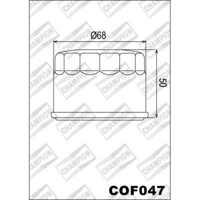 COF047 фильтр масляный МОТО (зам.F307)