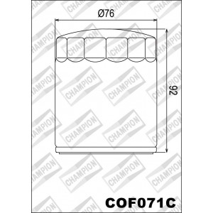 COF071C фильтр масляный МОТО (зам.C306)