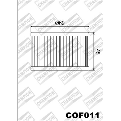 COF011 фильтр масляный МОТО (зам.X304)