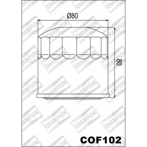 COF102 фильтр масляный МОТО (зам.F302)