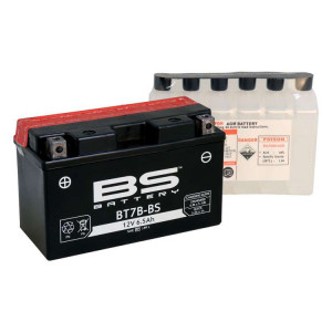 BT7B-BS Аккумулятор BS AGM, 12В, 6.5 Ач 150x65x93, прямая ( +/- ), (YT7B-BS)