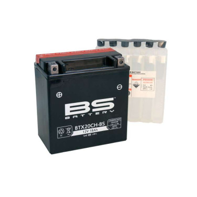 BTX20CH-BS Аккумулятор BS AGM, 12В, 18 Ач 150x87x161, прямая ( +/- ), (YTX20CH-BS)