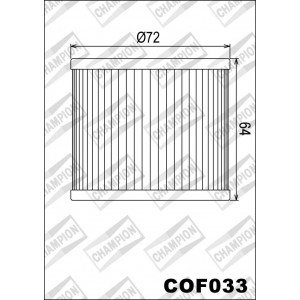 COF033 фильтр масляный МОТО (зам.X307)