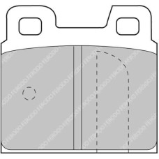 Задние тормозные колодки Ferodo Racing DS 2000 FCP93S