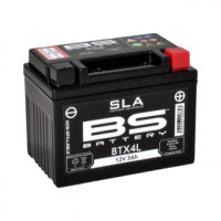BTX4L (FA) Аккумулятор BS SLA, 12В, 3 Ач, 50 А 113x70x85, обратная (- / +), (YTX4L)