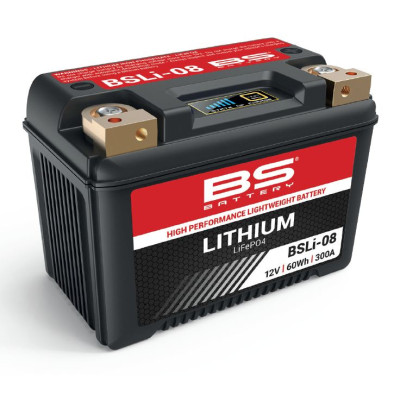 BSLI-08 Аккумулятор BS-Lithium 12В 5 Ач, 60 Wh, 300A 148x86x105, обратная ( -/+ )