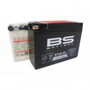 BT4B-BS Аккумулятор BS AGM, 12В, 2.3 Ач 113x38x85, прямая ( +/- ), (YT4B-BS)