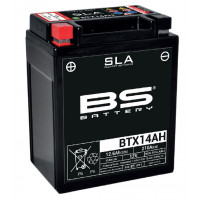 BTX14AH (FA) Аккумулятор BS SLA, 12В, 12 Ач, 210 А 133x90x164, прямая ( +/- ), (YTX14AH-BS)