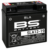 SLA12-19 Аккумулятор BS-battery 12В 18 Ач, 235A 182x77x168, обратная ( -/+ ), (GEL12-19)