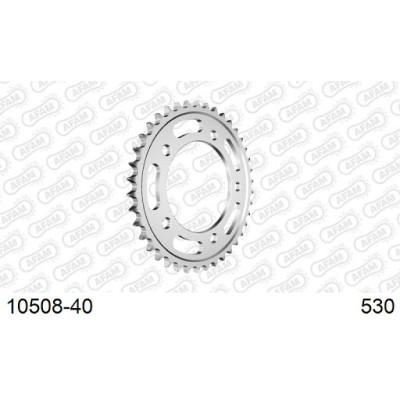 10508-40 звезда задняя (ведомая) стальная , 530, AFAM (JTR302.40)