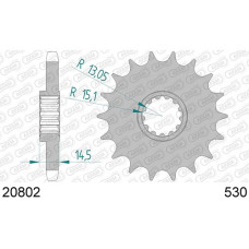 20802-18 звезда передняя (ведущая) стальная , 530, AFAM