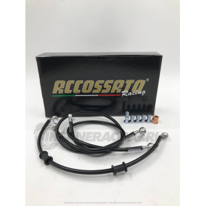 AGF2159-1 Тормозные шланги Accossato для мотоциклов, Honda - CBR600 F4i Sport (2001-2007) черные