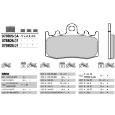 Brembo 07BB26LA колодки тормозные МОТО (FDB2125)
