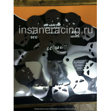 Передний тормозной диск Galfer с черепами DF680RH Harley Davidson Sportster Softail Touring