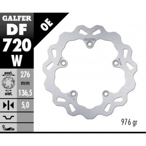 Лепестковый тормозной диск Galfer DF720W BMW R1200GS LC (68B407G9)