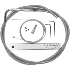 Трос газа для Harley Davidson MAGNUM BYO Stainless Throttle 96+ Smooth 45 Fitting