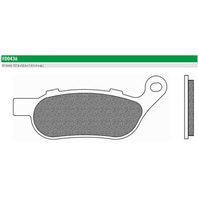 FD0436SH Тормозные колодки дисковые мото ROAD HD SINTER (FDB2251ST) NEWFREN