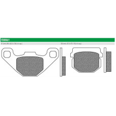 FD0061BT Тормозные колодки для HONDA, KAWASAKI, SUZUKI NEWFREN