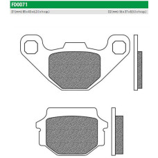 FD0071BT Тормозные колодки для APRILIA MX 125, PEGASO 650, KTM EXC 125 (FDB731P) NEWFREN