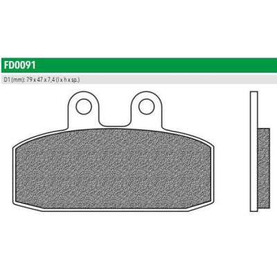 FD0091BT Тормозные колодки для APRILIA SCARABEO, TUAREG, GAS GAS, HONDA XL, MTX, NX (FDB438P) NEWFREN