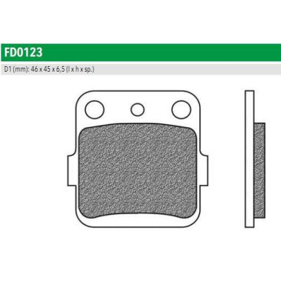 FD0123BD Тормозные колодки для HONDA, SUZUKI, YAMAHA YZ (FDB661SG) NEWFREN