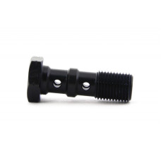 Болт (штуцер) двойной для banjo M10x1 L=30 mm алюминий ЧЕРНЫЙ, Goodridge 993-03-31DBK