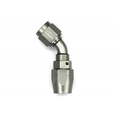 - 6 AN (6AN AN6) фитинг 45°, 20 серия Cutter Style, BLACKROCK LAB A06-045-2Ti