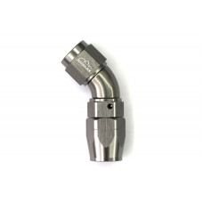 - 6 AN (6AN AN6) фитинг 45°, Full Flow серия BLACKROCK LAB A06-045-3Ti