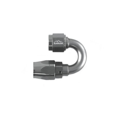 - 6 AN (6AN AN6) фитинг 180°, 20 серия Cutter Style, BLACKROCK LAB A06-180-2Ti