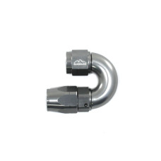 - 6 AN (6AN AN6) фитинг 180°, Full Flow серия BLACKROCK LAB A06-180-3Ti