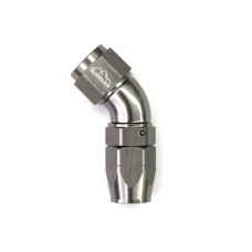 - 8 AN (8AN AN8) фитинг 45°, Full Flow серия BLACKROCK LAB A08-045-3Ti