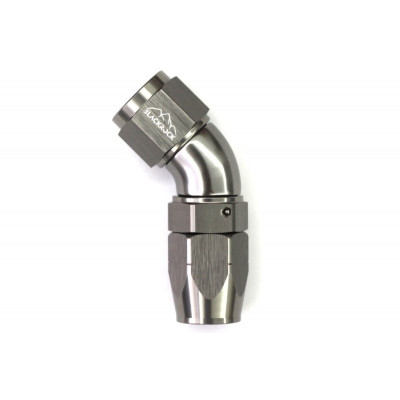 - 8 AN (8AN AN8) фитинг 45°, Full Flow серия BLACKROCK LAB A08-045-3Ti