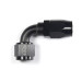 - 8 AN (8AN AN8) фитинг 90°, 20 серия Cutter Style, BLACKROCK LAB ЧЁРНЫЙ, A08-090-2BK