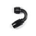 - 8 AN (8AN AN8) фитинг 150°, 20 серия Cutter Style, BLACKROCK LAB ЧЁРНЫЙ, A08-150-2BK