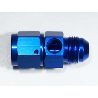 Адаптер под датчик 1/8", М AN8 - П AN8, алюминий, bl, Phenix A0881-4