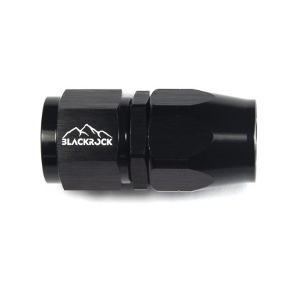 - 10 AN (10AN AN10) фитинг прямой 20 серия Cutter Style, BLACKROCK LAB ЧЁРНЫЙ, A10-001-2BK