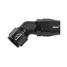 - 10 AN (10AN AN10) фитинг 45°, кованый, BLACKROCK LAB ЧЁРНЫЙ A10-045-6BK