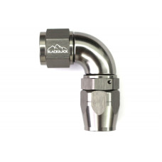 - 10 AN (10AN AN10) фитинг 90°, Full Flow серия BLACKROCK LAB A10-090-3Ti