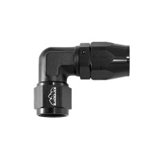 - 10 AN (10AN AN10) фитинг 90°, кованый, BLACKROCK LAB ЧЁРНЫЙ A10-090-6BK