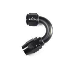 - 10 AN (10AN AN10) фитинг 150°, 20 серия Cutter Style, BLACKROCK LAB ЧЁРНЫЙ, A10-150-2BK