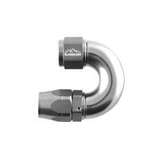 - 10 AN (10AN AN10) фитинг 180°, Full Flow серия BLACKROCK LAB A10-180-3Ti