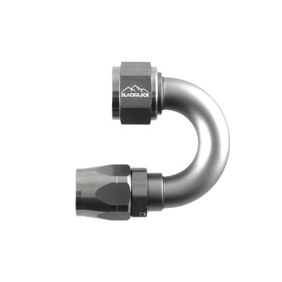 - 12 AN (12AN AN12) фитинг 180°, 20 серия Cutter Style, BLACKROCK LAB A12-180-2Ti