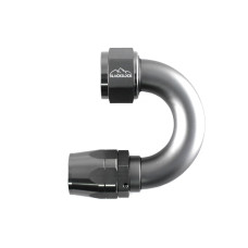 - 16 AN (16AN AN16) фитинг 180°, 20 серия Cutter Style, BLACKROCK LAB A16-180-2Ti