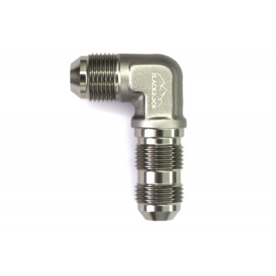 Адаптер П AN08 - П AN08, 90°, алюминий проход через кузов, BLACKROCK LAB, AF833-0890Ti