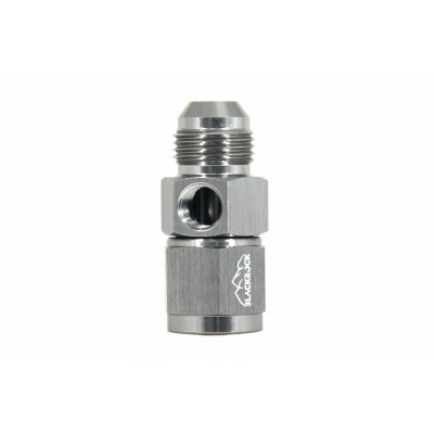 Адаптер под датчик NPT1/8", М AN8 - П AN8, алюминий, BLACKROCK LAB AN0808-18NPTTi