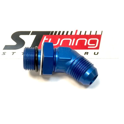 Адаптер П AN06 - П AN06, 45°, алюминий, Goodridge AN922-06D