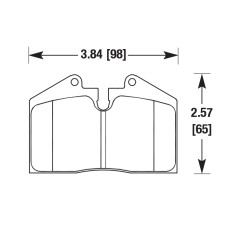 Колодки тормозные DC0345R17 DC Brakes Street HD+, задние StopTech задн.LC200, LX570 4поршн. ST41