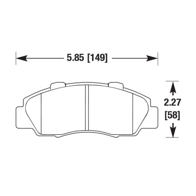 Колодки тормозные DC0503E17 DC Brakes RT.2, передние HONDA